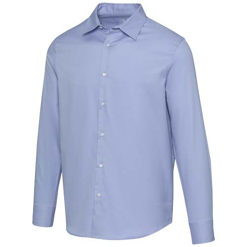 Chemise en sergé homme à personnaliser Citrine Bleu clair